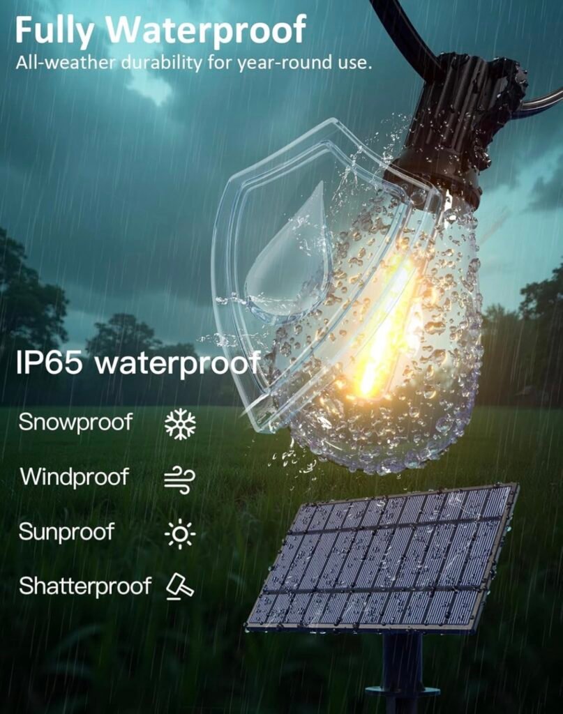 Fully water proof string lights