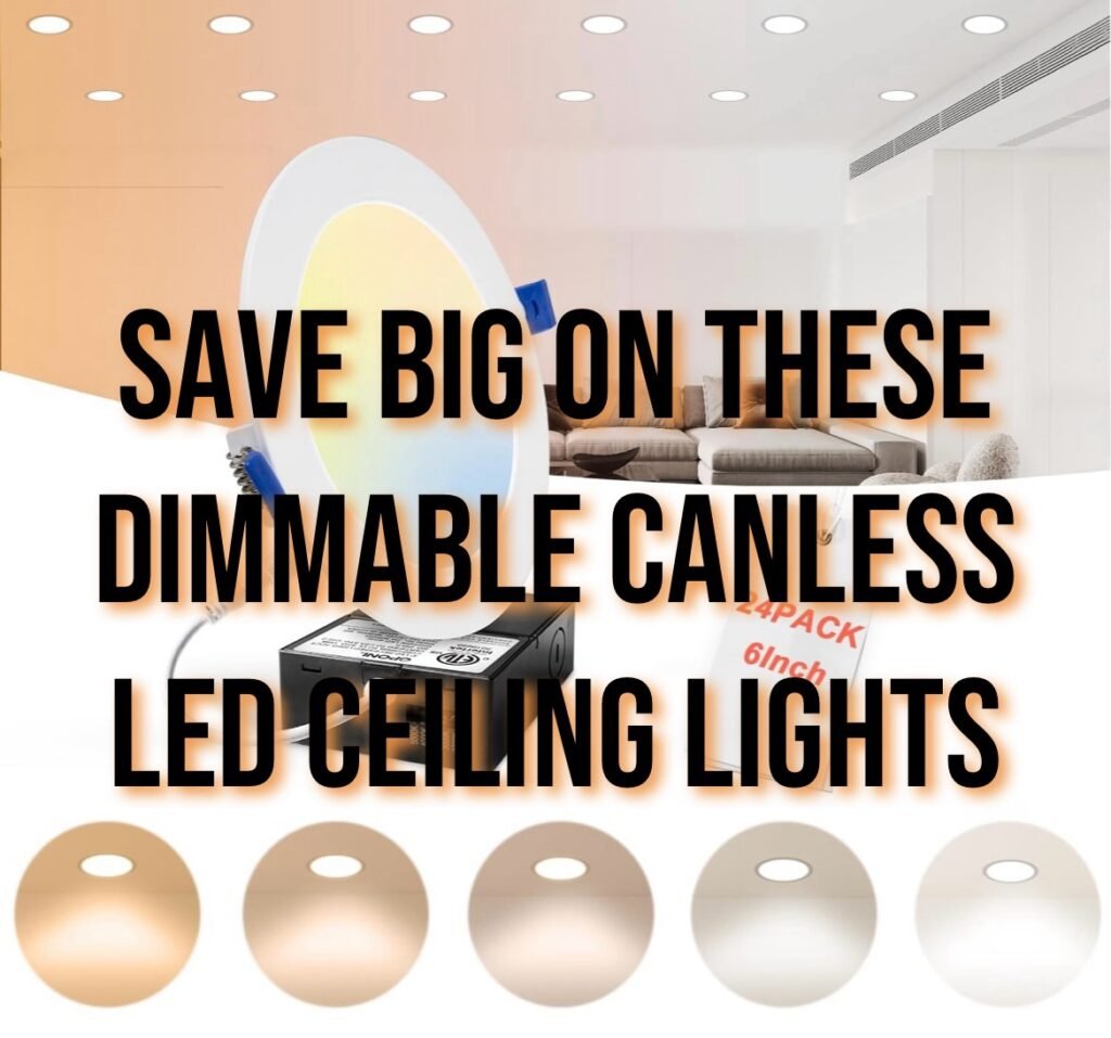 Save Big on These Dimmable Canless LED Ceiling Lights