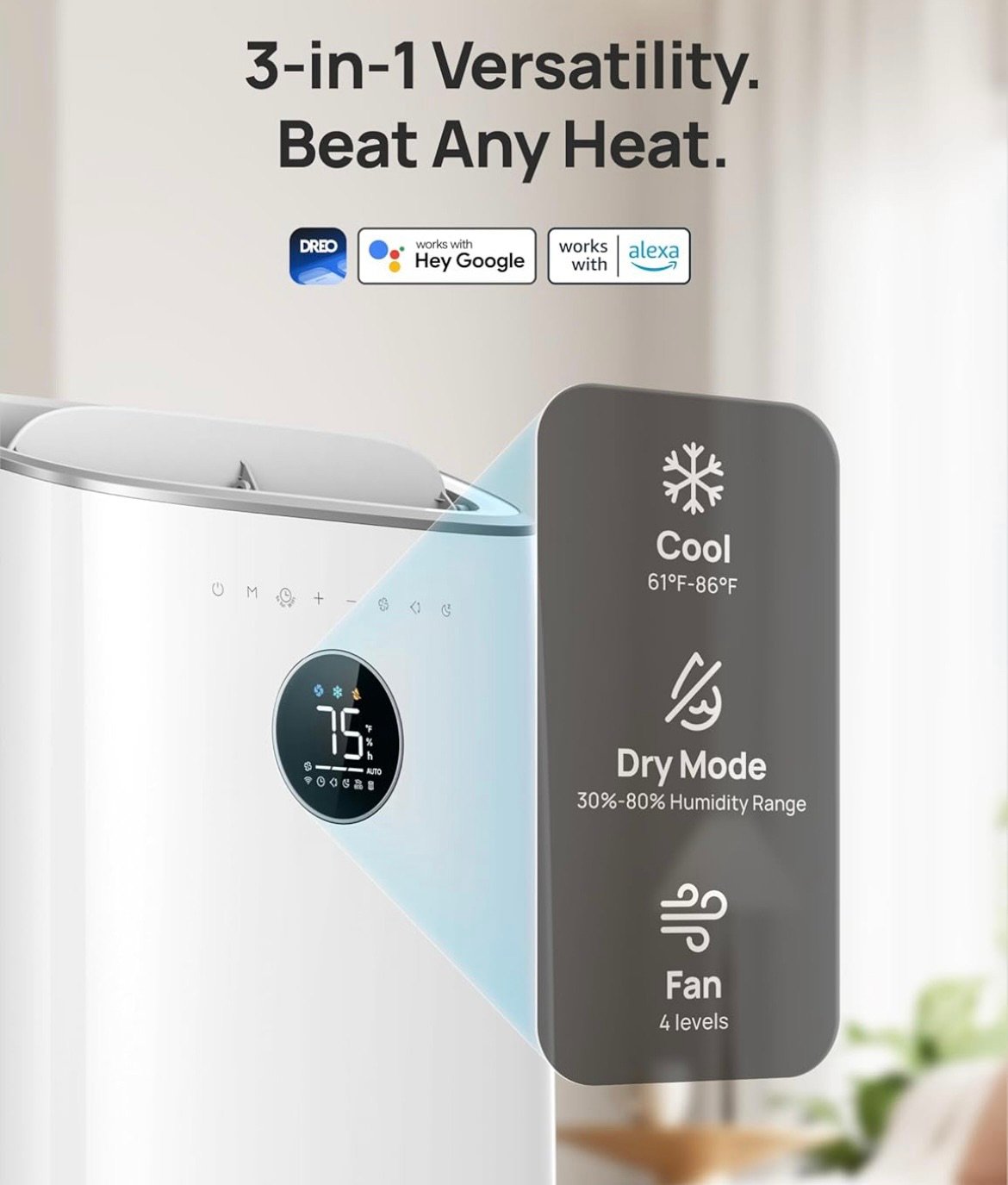 Beat the heat with smart controlled portable AC