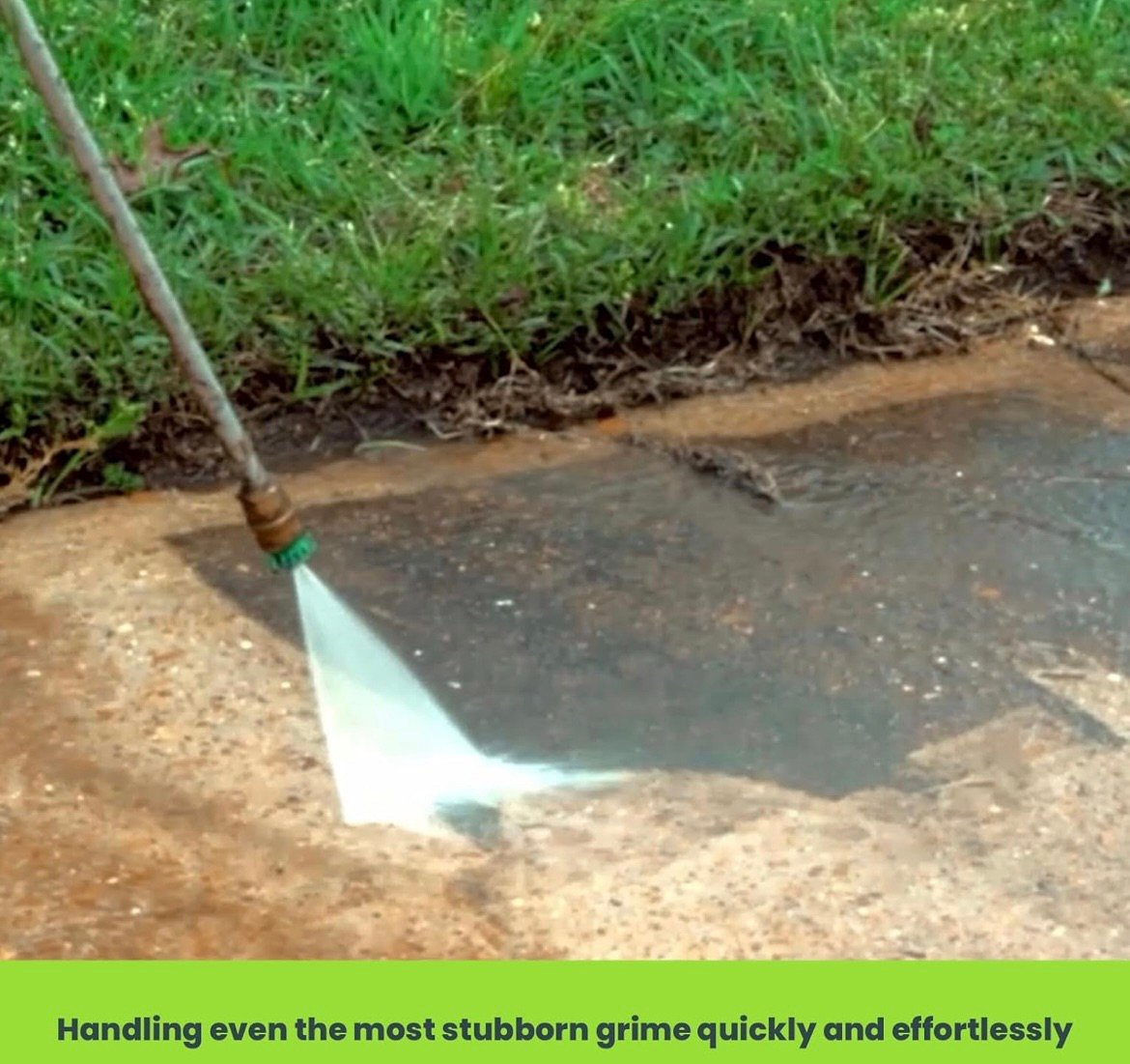 Clean concrete with power washer easily