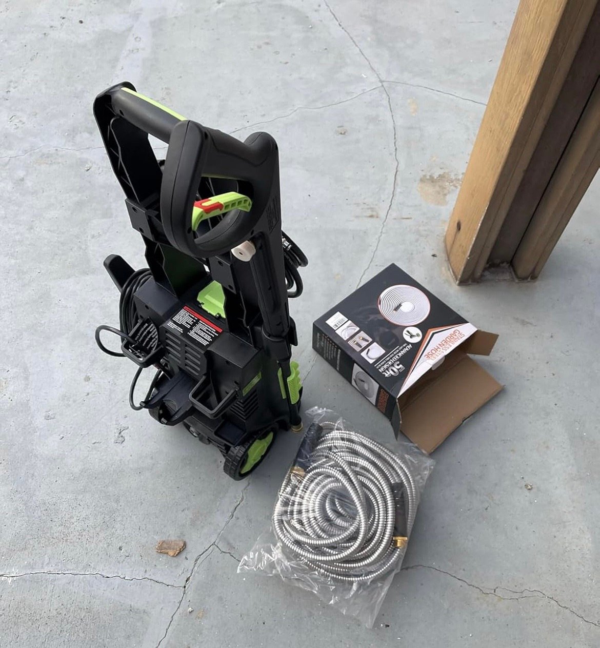 New power washer unboxed