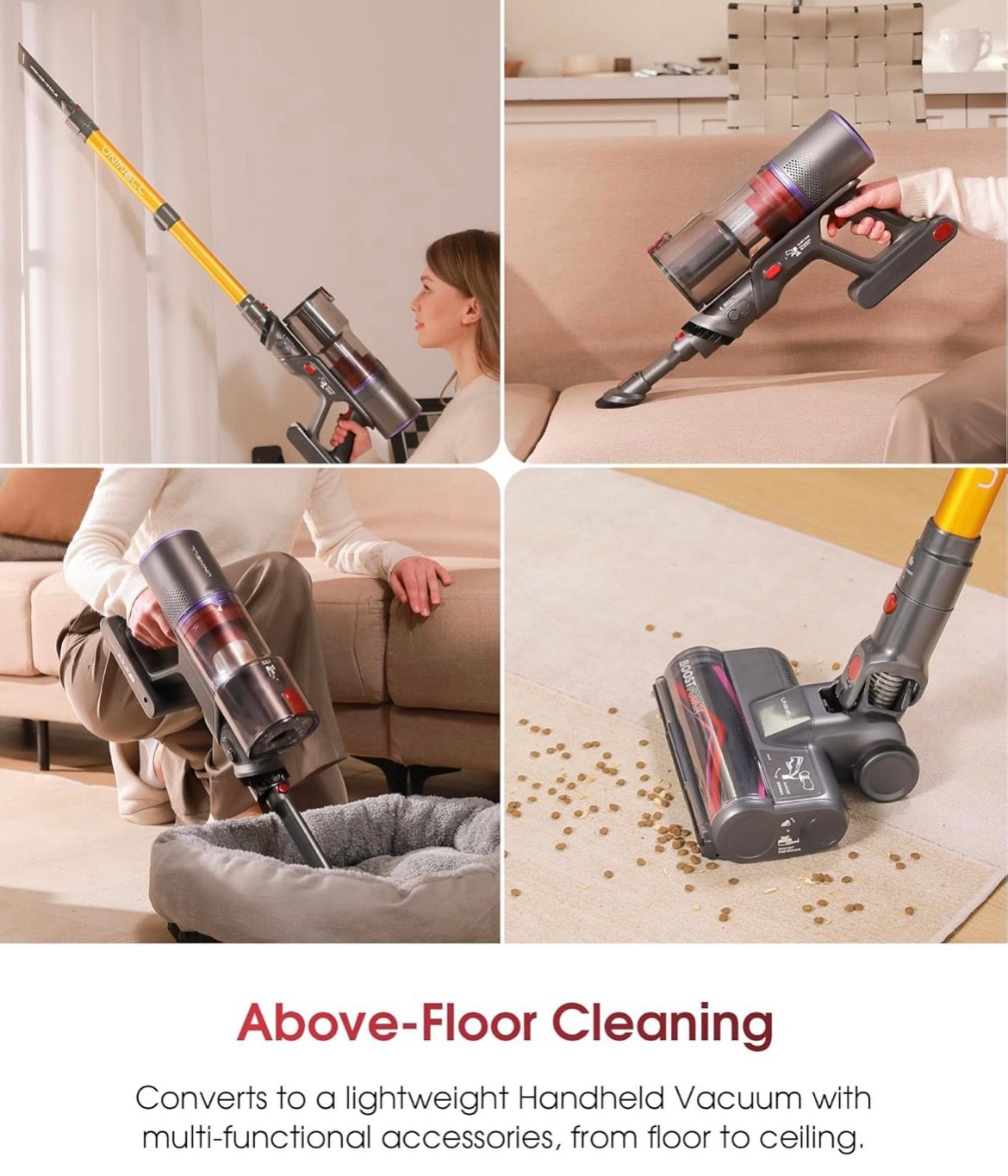 Compact cordless vacuum