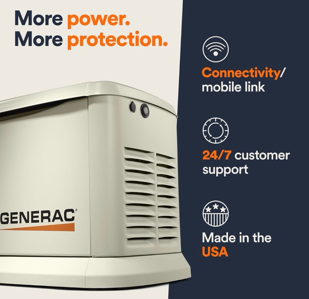 More power with this whole home generator 