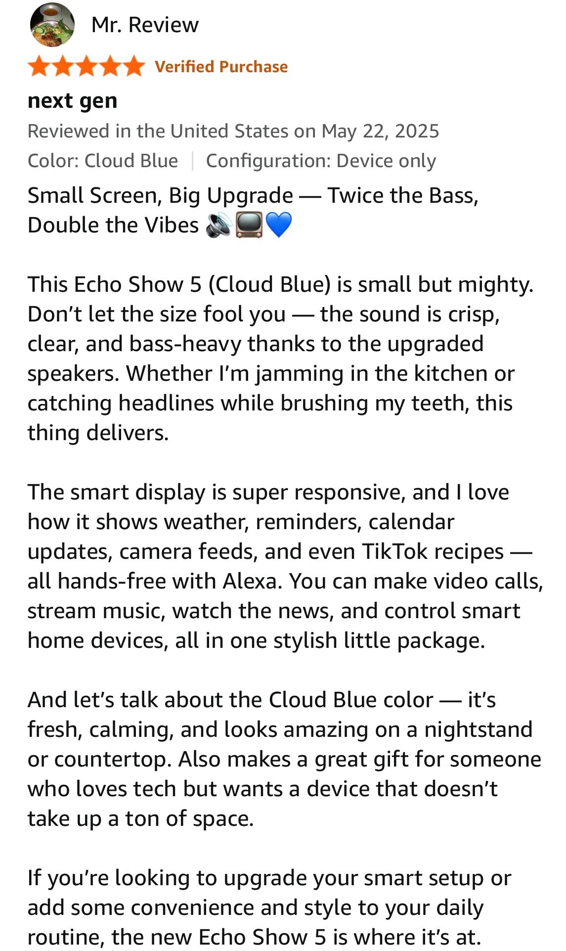 I love the echo show