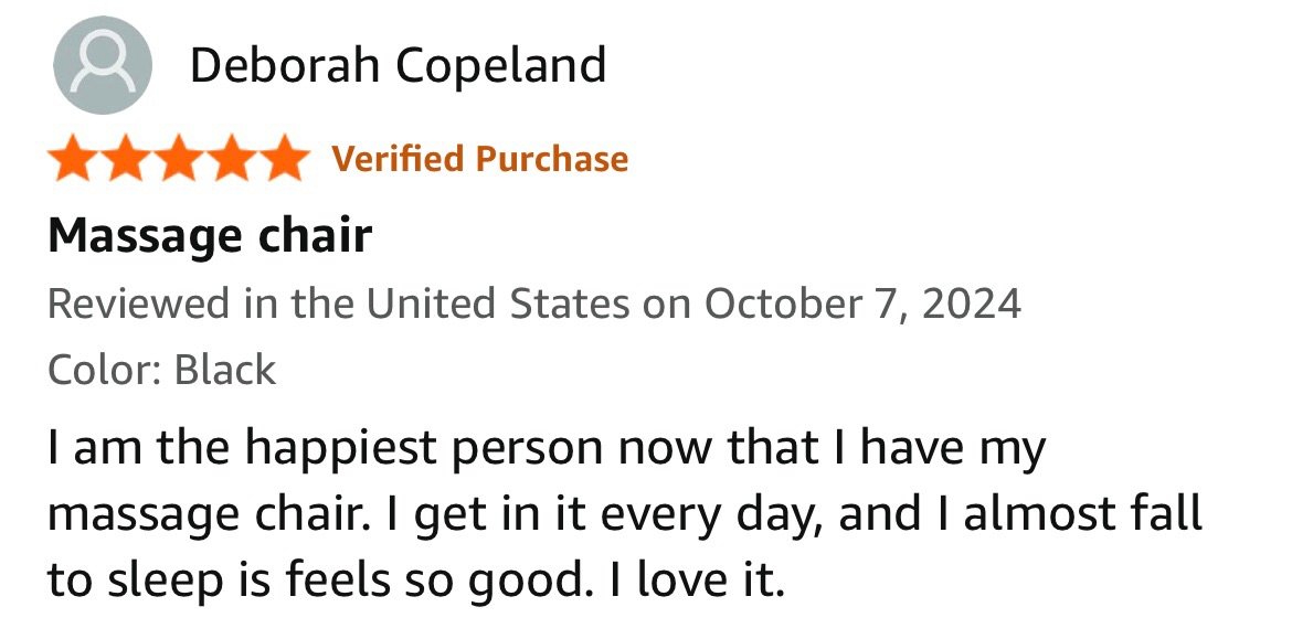 Review of massage chair under 1000